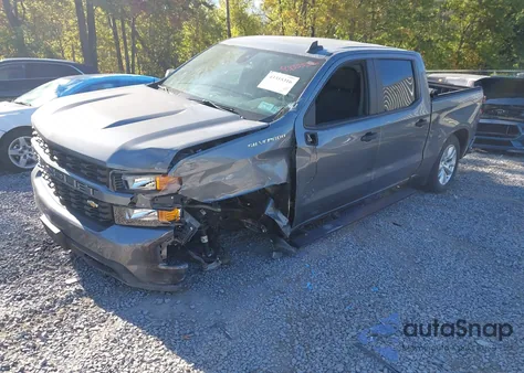 2021 Chevrolet Silverado 1500 4Wd Short Bed Custom из США, поврежденный, VIN 3GCPYBEK7MG297508